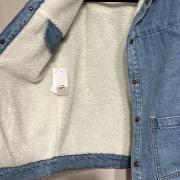 bp oversized reversible jean shacket jacket coat Size XXS Extra extra small - Picture 5 of 9